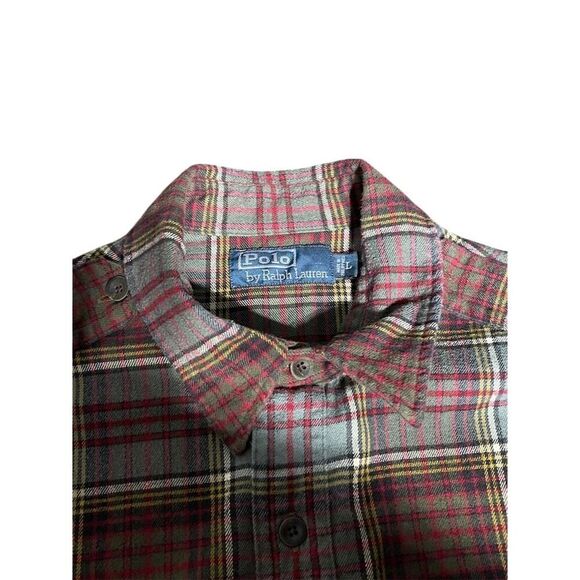 Polo Ralph Lauren Men's Large Plaid Flannel Long Sleeve Shirt Multicolor - Picture 3 of 4
